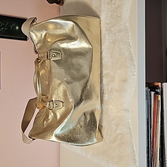 MICHAEL Michael Kors Bags Metallica Gold Michael Kors Duffle Bag